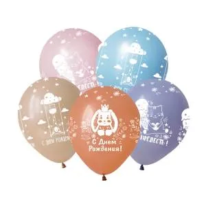 12" СДР Зверята, ассорти пастель (Китай) 412609-50