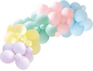 Гирлянда Ассорти макарунс из воздушных шаров, 45 шт. в уп./6233266