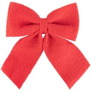 Бант праздничный велюр, красный 30*33 см / 6233944