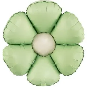 МИНИ Ромашка мятный сатин (Китай) / 27505