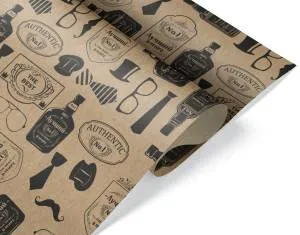 Крафт-бумага "Лучшему мужчине" 0,7*1м (10 листов) / 2050665/33773