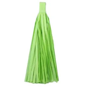 Помпон кисточка 35 см. (салатовый) 10 листов