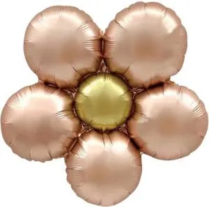 МИНИ Ромашка, розовое золото сатин / 23950