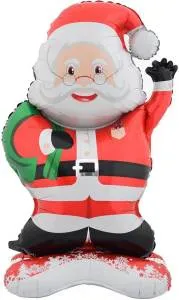 3D Дед Мороз с подарками на подставке / Китай 24372