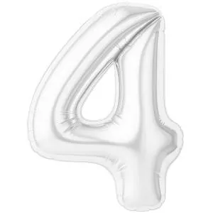 Цифра 4 - 40" Slim Белый блеск (Россия) / 1207-6591