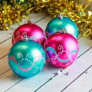 Набор шаров d-8 см."Вензеля" 2122460