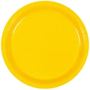 Тарелка желтая 23 см. 6 шт. 1502-6070