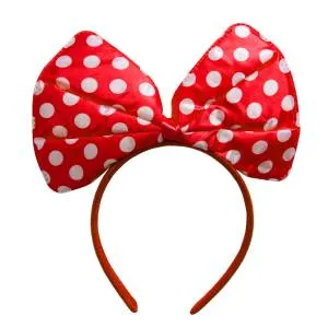 Ободок Бант, белые точки, Красный/6230760