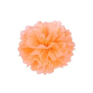 Помпон из бумаги 20 см (св.оранж)
