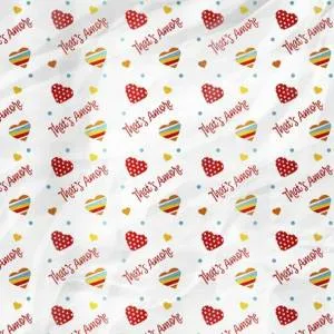 Уп. бумага "Amore" сердечки  0.7*1м/ 8811306