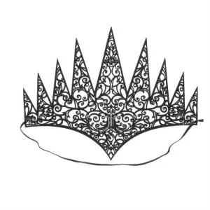 Корона "Королева" на резинке 22577518,2277520,2277519