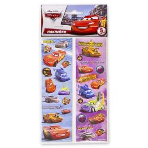 Наклейка Disney Тачки 8 листов