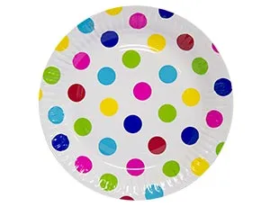 Тарелки "Горошек мульти" 17см. 6 шт.