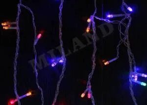 Гирлянда-Занавес 3*1м, 200 ламп, прозрачная нить