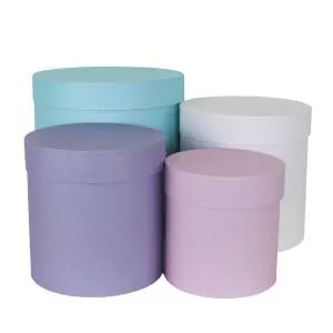 Коробка цилиндр 22*22 см. Микс/ FUT000035970