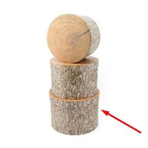 Коробка 19200-МВ Дерево Цилиндр 24,7-24,7-17