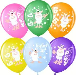 12" Буба, ассорти пастель, 25 шт. (Малайзия) 501901