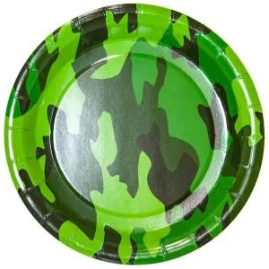Тарелки "Камуфляж военный" 7", 6 шт./77180