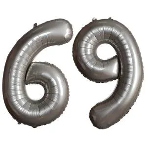 Цифра "6/9" - SLIM Moonlight Silver / Flexmetal 1207-6106