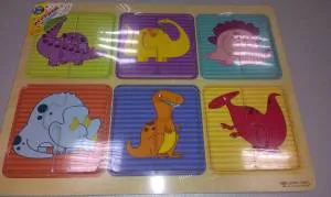 Пазл Динозавры 6 вложений 465262