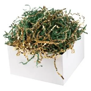 Бумажный наполнитель Темно-зеленый/Золото металлик 50гр. / 6233840