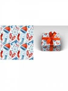 Бумага упак. Акварельное тепло 70*100см /УБ-1741 Optima