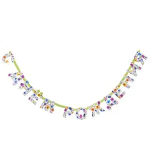 Гирлянда - буквы  "С ДР Полевые Цветы" 210 см / 1505-2426