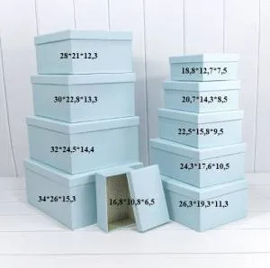 Коробка 34*26*15,3 см Голубой