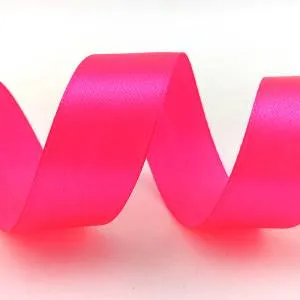 Лента атлас розовый неон 50мм*22,85м