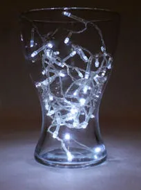 Гирлянда метражная 13 м. БЕЛАЯ 152 ламп, прозрачная нить