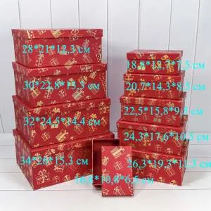 Коробка 34*26*15,3 см "Новый Год"-0080