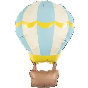 34" Воздушный шар, голубой сатин / Китай 26658