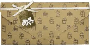 Конверт "Подарки" крафт / БКР-00023