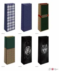 Пакет подарочный 12*36*8,5 см. под бутылку /0194.796 /0194.795 / 0194.793/0194.797/0194.794/0194.792