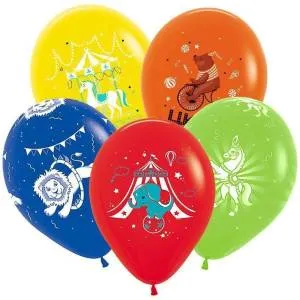 Волшебный цирк (8 дизайнов) 12", пастель (Россия) / 60 шт.