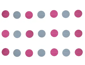 Гирлянда на нитке Круги Розов туман 2,2м /1404-0520