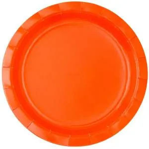 Тарелка оранжевая 17 см. 6 шт. 1502-6205
