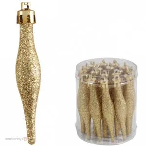 Ел. украшение "Сверкающие сосульки" 9 см 18шт. 102141,102140