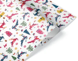 Уп. бумага "Новогодние олени" 0,7*1 м.(10 шт.) / 2050730