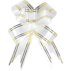 Бант-шар Золотые линии 3 см. / БЛ-8083