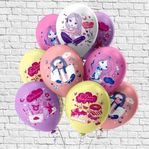 12" СДР Подружки! 5 дизайнов/ 25шт (Тайланд) / ч45236