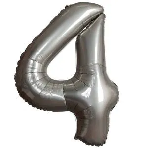 Цифра "4" - SLIM Moonlight Silver / Flexmetal 1207-6104