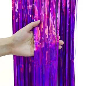 Занавес "Дождик" Электрик Фуше, голография 100*200 см. (Китай) 6230887