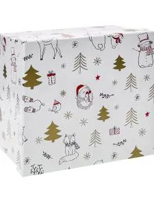 Коробка 17.5*17.5*10 см "Звери в лесу"