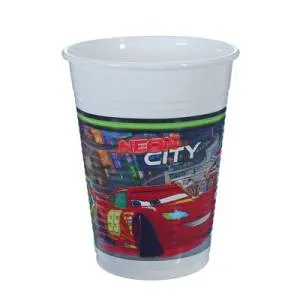 Стакан Тачки 200мл 8шт Неоновый город