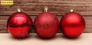 Набор шаров "Волшебство" 6 см, 12 шт. КРАСНЫЙ