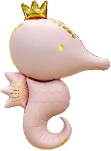 42" Морской конек, светло-розовый сатин / Китай 27445