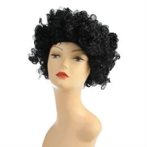 Парик"Кудряшки" черный 2500209