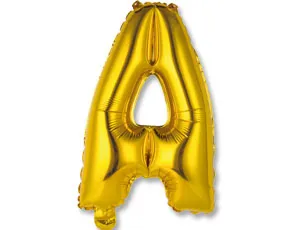 Буква "А" 14" - золото/ Китай 1206-0804