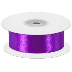 Лента атлас темно-фиолетовый 7 мм*22,85 м / 07046